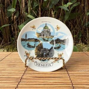 Vintage‎ Venezia Italy Small Decorative Souvenir Plate Wall Hanging